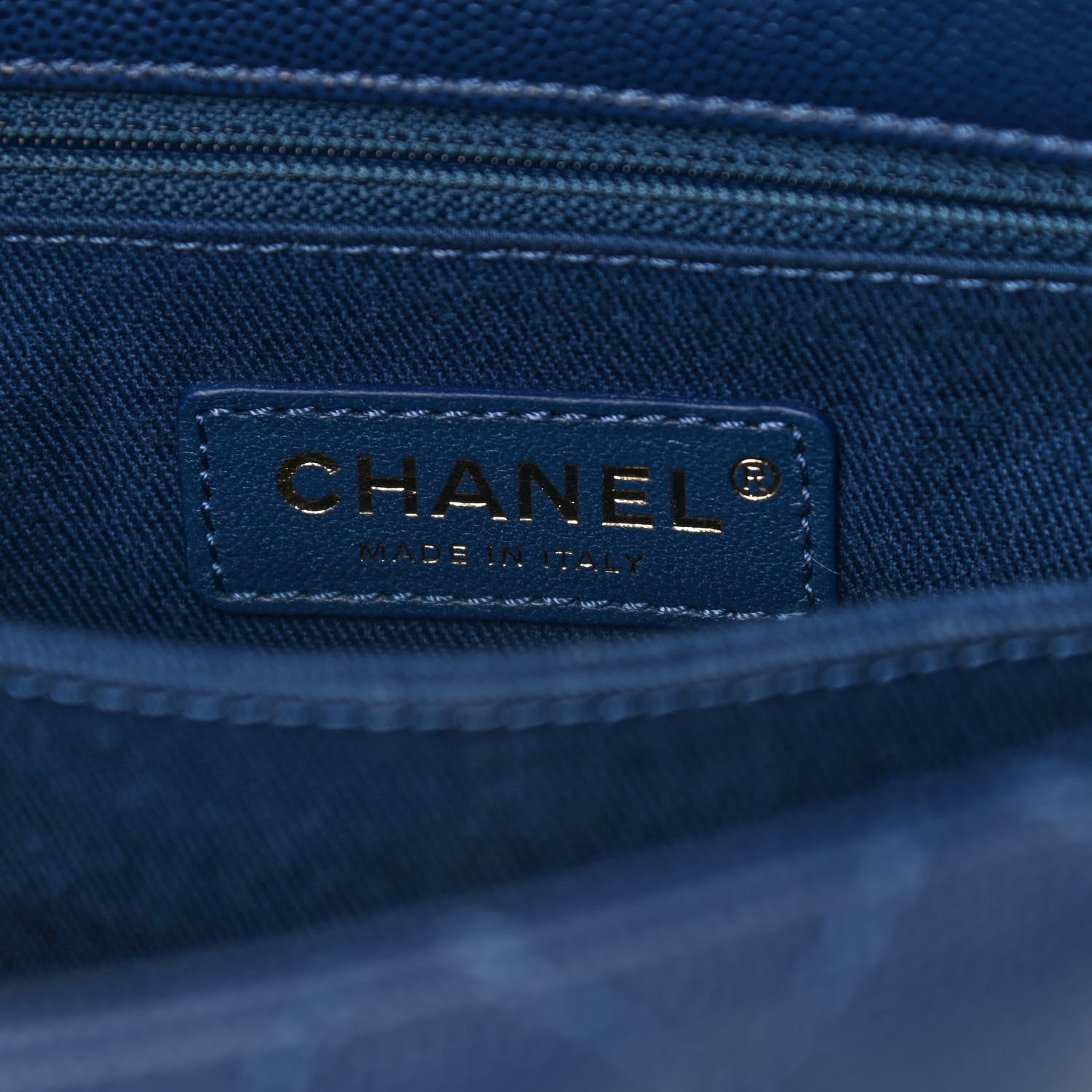 Chanel Caviar Quilted Mini Coco Handle Flap Navy Blue 6 of 9