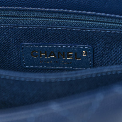 Chanel Caviar Quilted Mini Coco Handle Flap Navy Blue 6 of 9