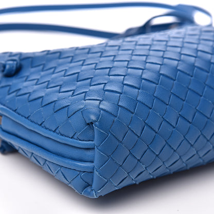 Bottega Veneta Nappa Intrecciato Nodini Crossbody Messenger Blue 8 of 9