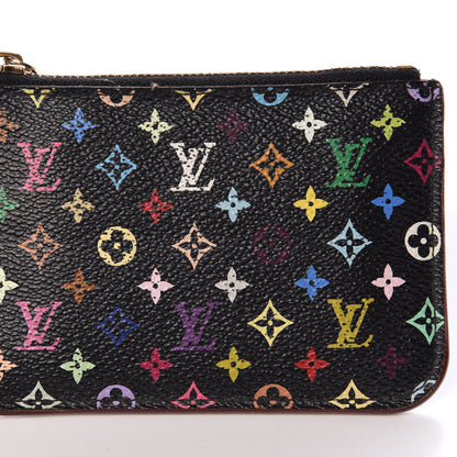 Louis Vuitton Monogram Multicolor Key Pouch Black Grenade 8 of 11