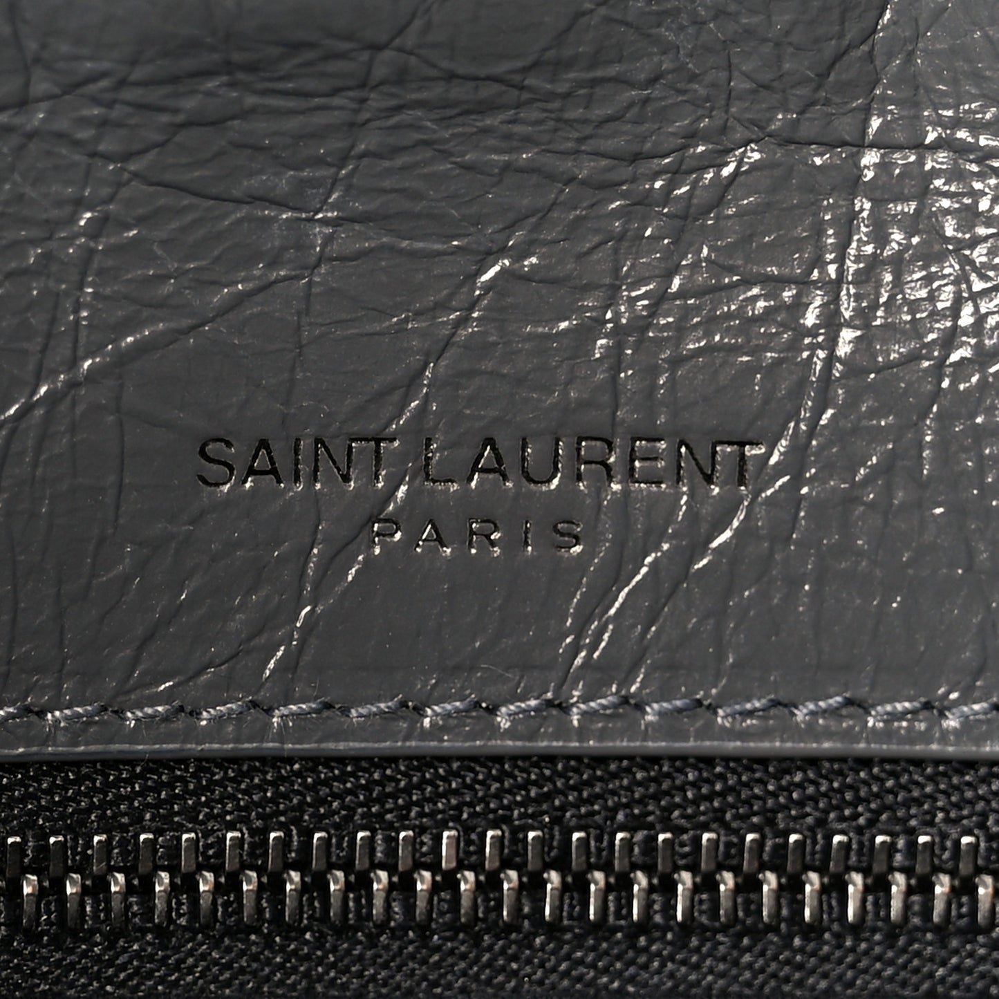 Crinkled Calfskin Matelasse Monogram Medium Niki Chain Satchel Fog