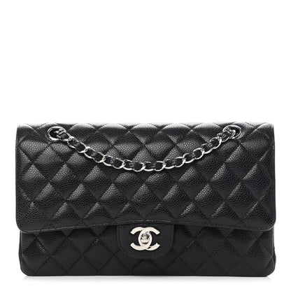 Chanel Caviar Quilted Medium Double Flap Black 1 of 9