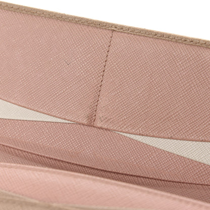 Prada Saffiano Metal Continental Flap Wallet Cammeo 8 of 9