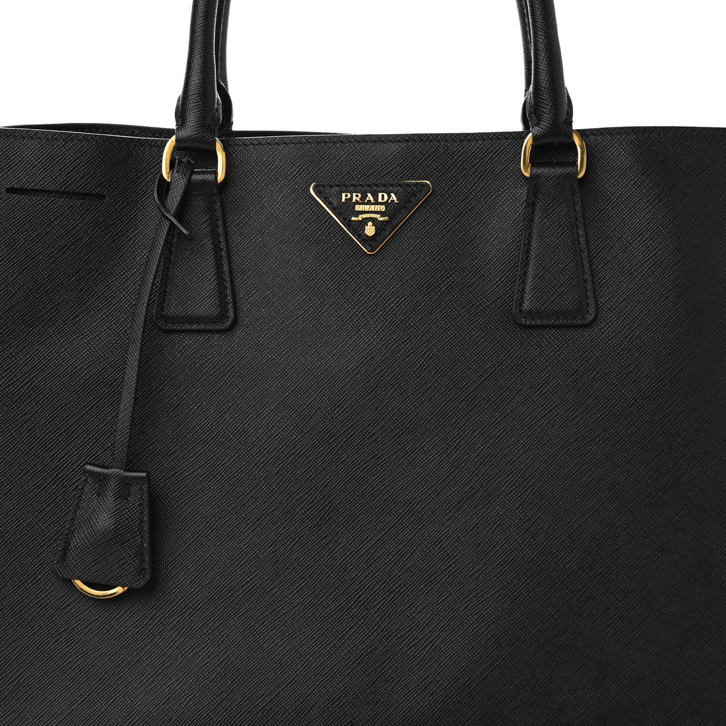 Saffiano Lux Large Tote Black