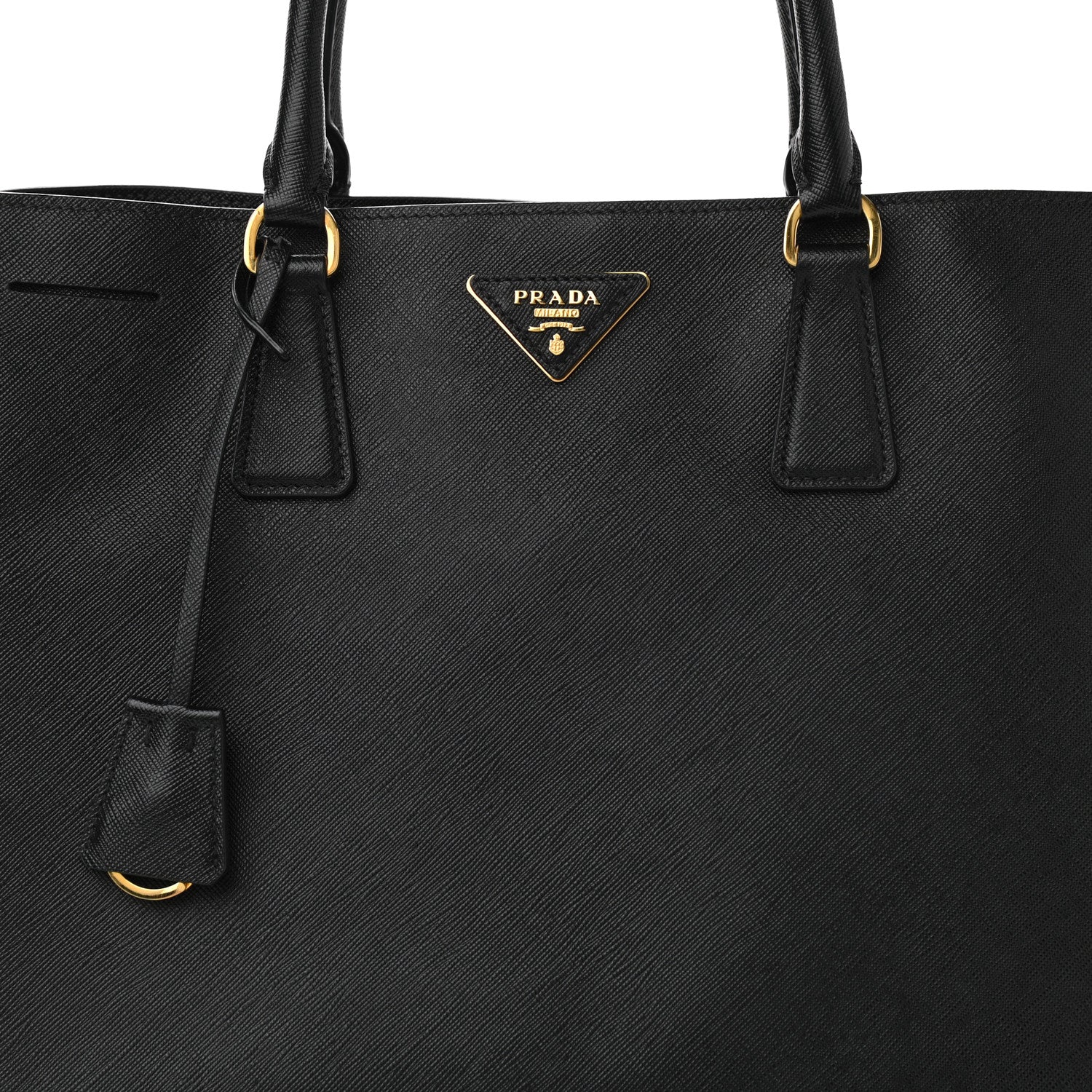 Prada Saffiano Lux Large Tote Black 8 of 10