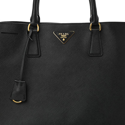 Prada Saffiano Lux Large Tote Black 8 of 10