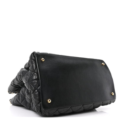 Chanel Calfskin Quilted Small Chain Me Tote Black 4 of 10