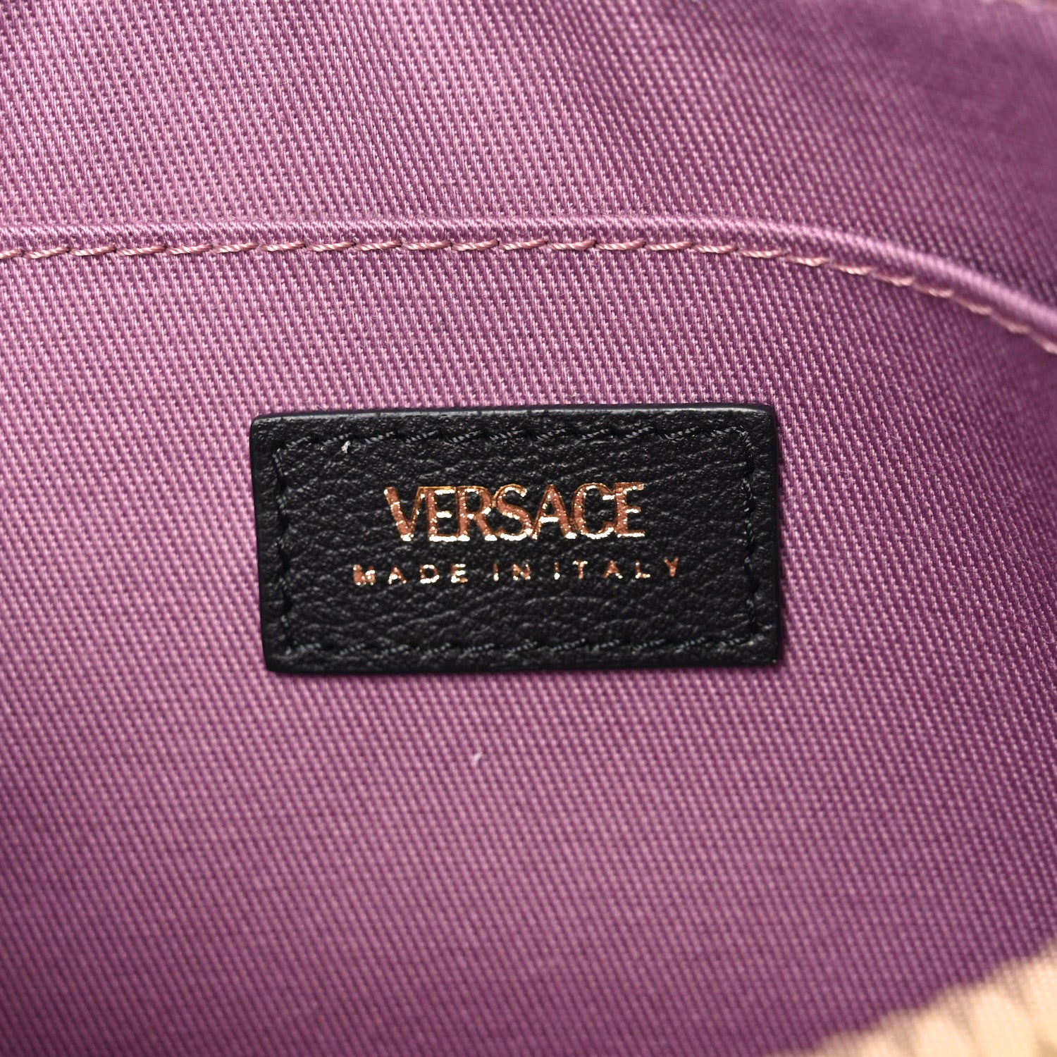 Versace Grained Calfskin Medusa Shoulder Bag Black 6 of 9