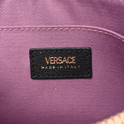 Versace Grained Calfskin Medusa Shoulder Bag Black 6 of 9