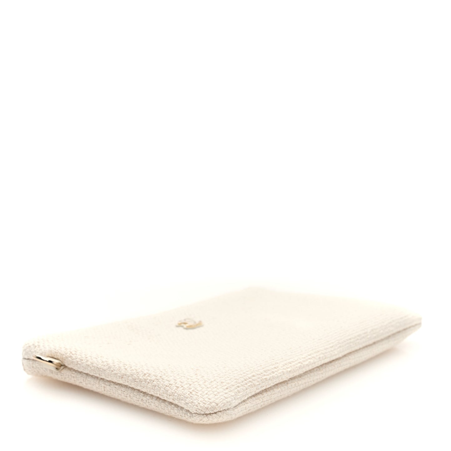 Mixed Fibers Chanel 22 Removable Pouch White