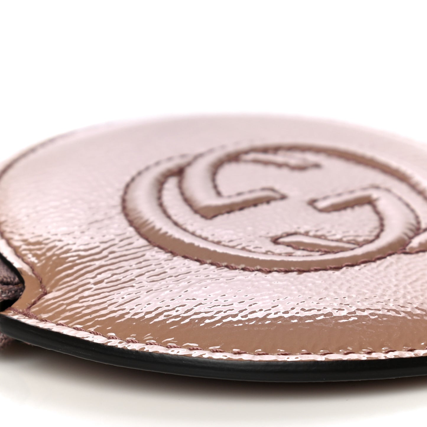 Patent Soho Round Coin Purse Dark Cipria
