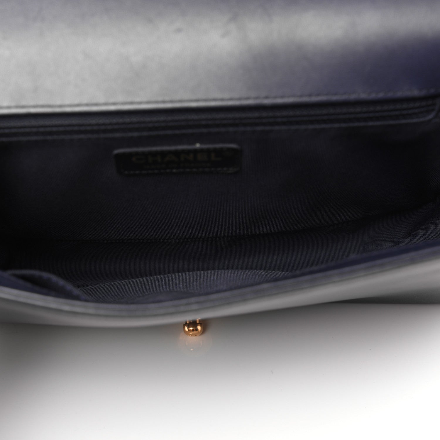 Chanel Lambskin Quilted New Medium Boy Flap Navy Blue 5 of 17