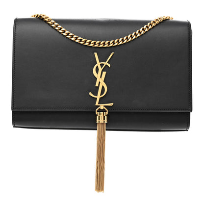 Saint Laurent Smooth Calfskin Medium Classic Monogram Kate Tassel Satchel Black 1 of 13