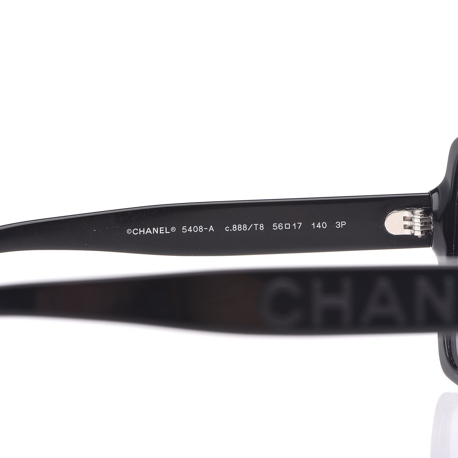 Chanel Acetate Polarized Square Sunglasses 5408 Black 6 of 9