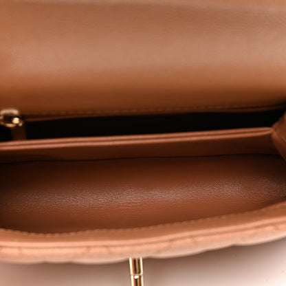 Chanel Caviar Quilted Mini Coco Handle Flap Brown 5 of 10