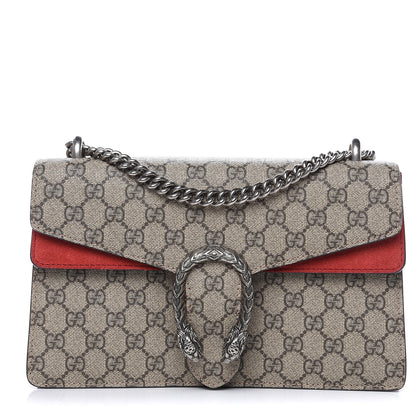 Gucci GG Supreme Monogram Small Dionysus Shoulder Bag Red 1 of 11