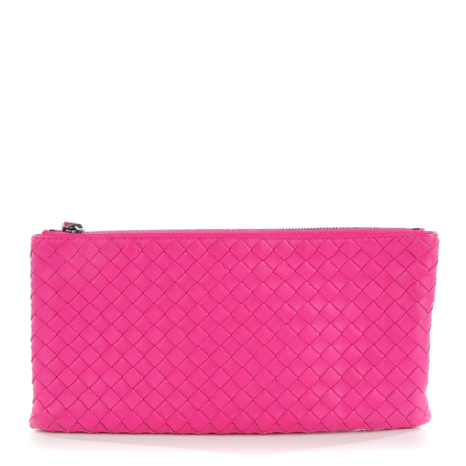 Bottega Veneta Nappa Intrecciato Cosmetic Pouch Rosa Shock 1 of 8