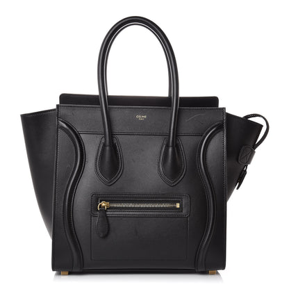 Celine Smooth Calfskin Micro Luggage Black 1 of 11