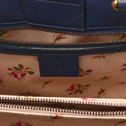 Gucci Denim Matelasse Small Pearly GG Marmont Tote Blue 6 of 10