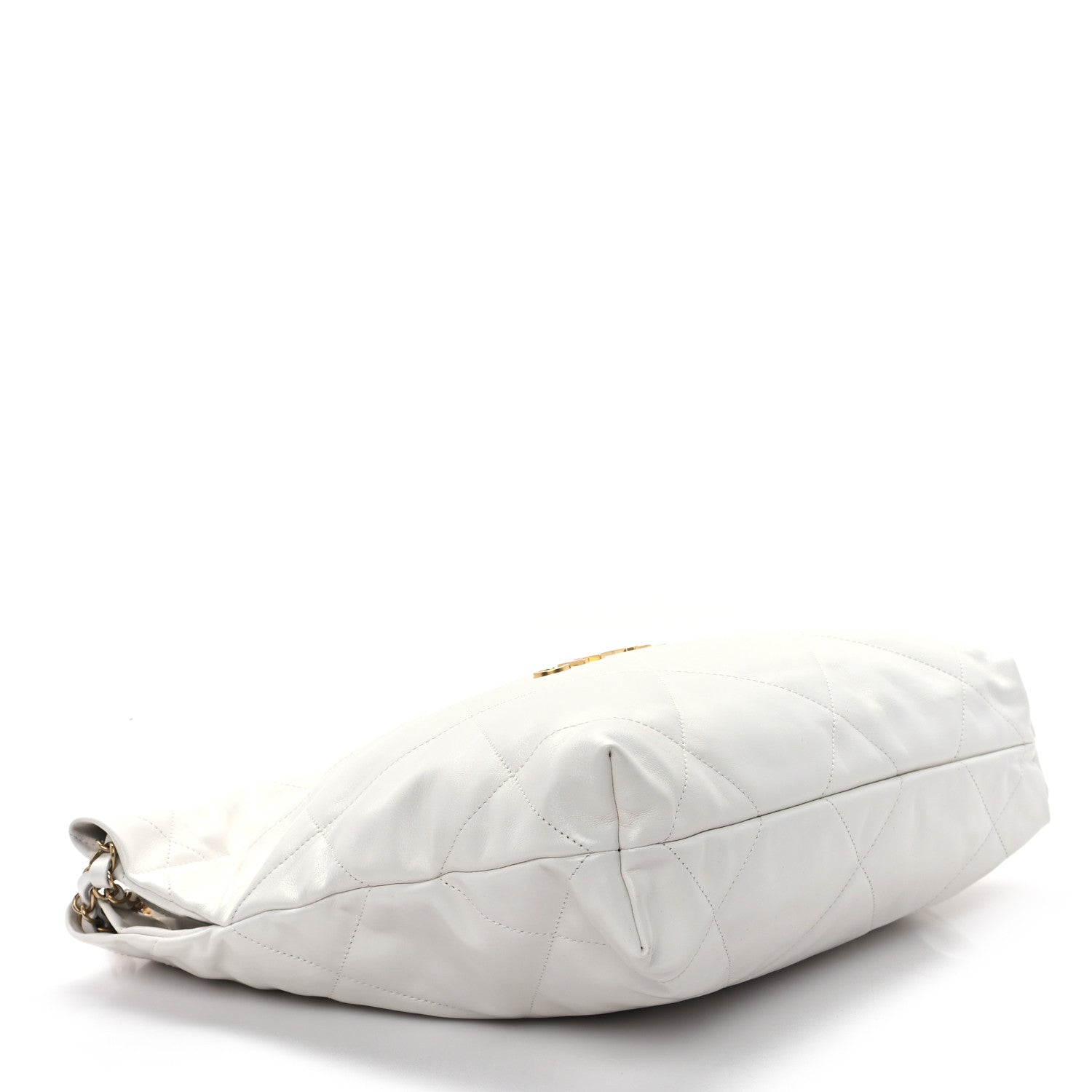 Chanel Shiny Calfskin Quilted Small Chanel 22 White 5 of 13