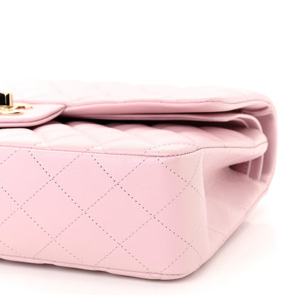 Chanel Iridescent Calfskin Quilted Medium Double Flap Light Pink 9 of 10