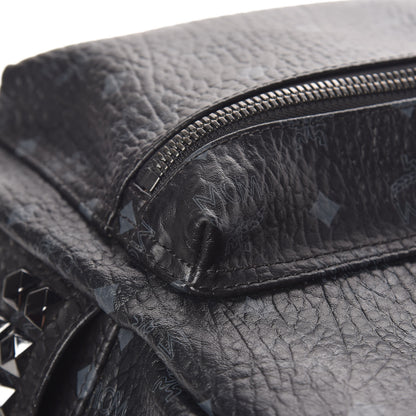 MCM Visetos Small Side Stud Stark Backpack Black 15 of 19