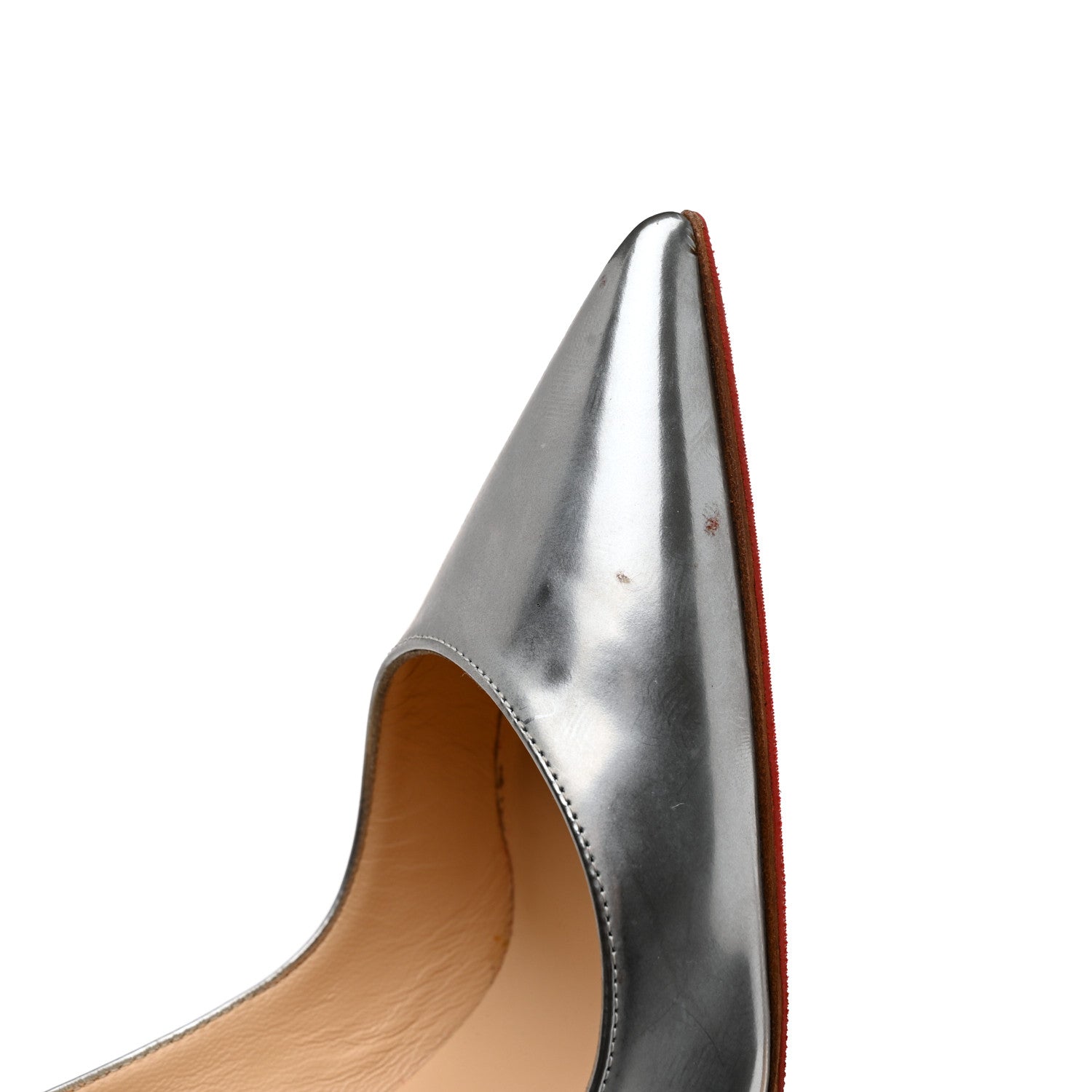 Christian Louboutin Pigalle Follies 120 Pumps 36 Silver 8 of 9