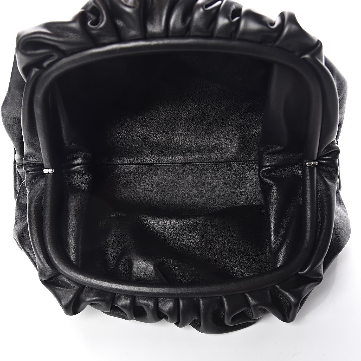 Bottega Veneta Smooth Butter Calf The Pouch Oversized Clutch Black 5 of 7