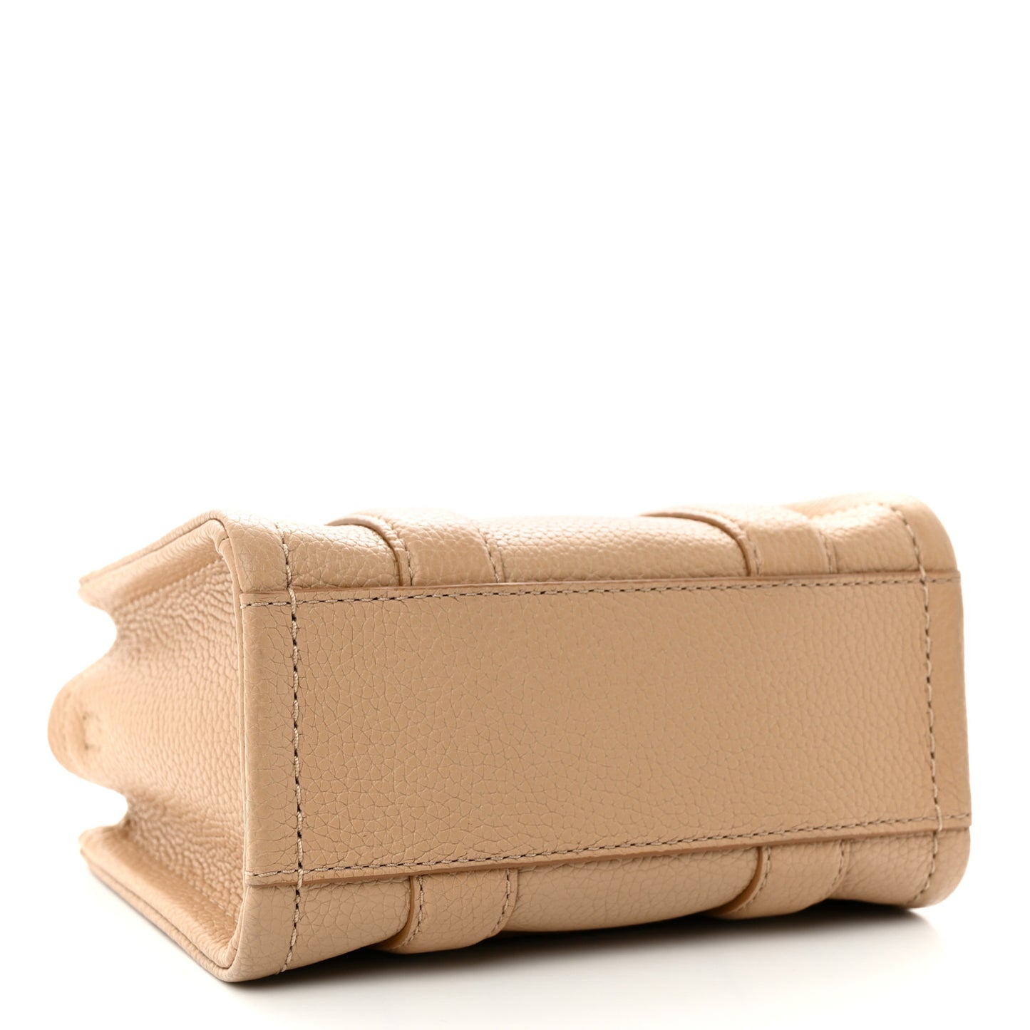 Grained Calfskin Micro The Tote Bag Camel