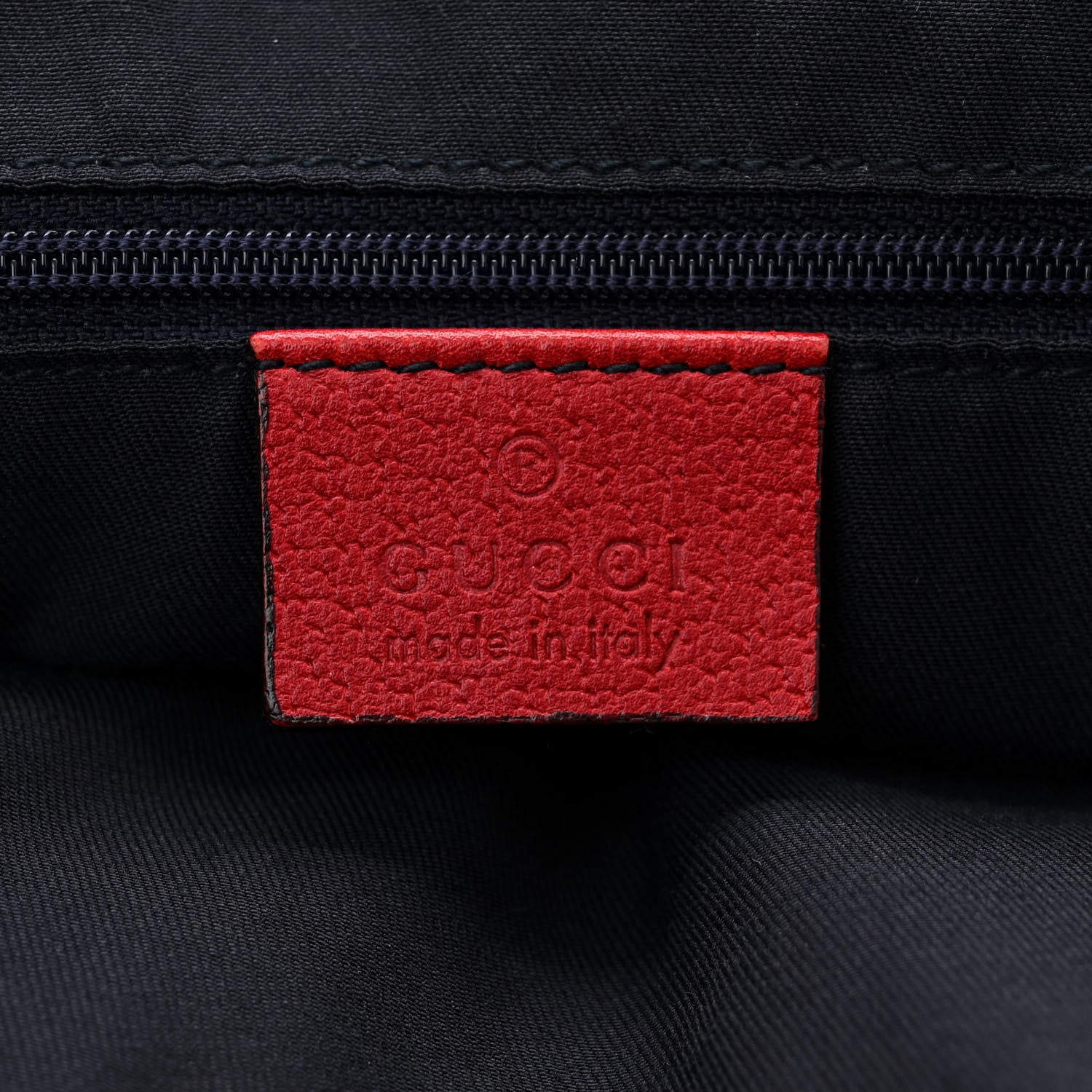 Gucci Monogram Medium Abbey Convertible Tote Navy Red 6 of 11
