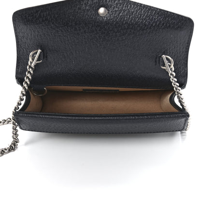 Gucci GG Supreme Monogram Textured Dollar Calfskin Super Mini Dionysus Shoulder Bag Beige Blue 5 of 11