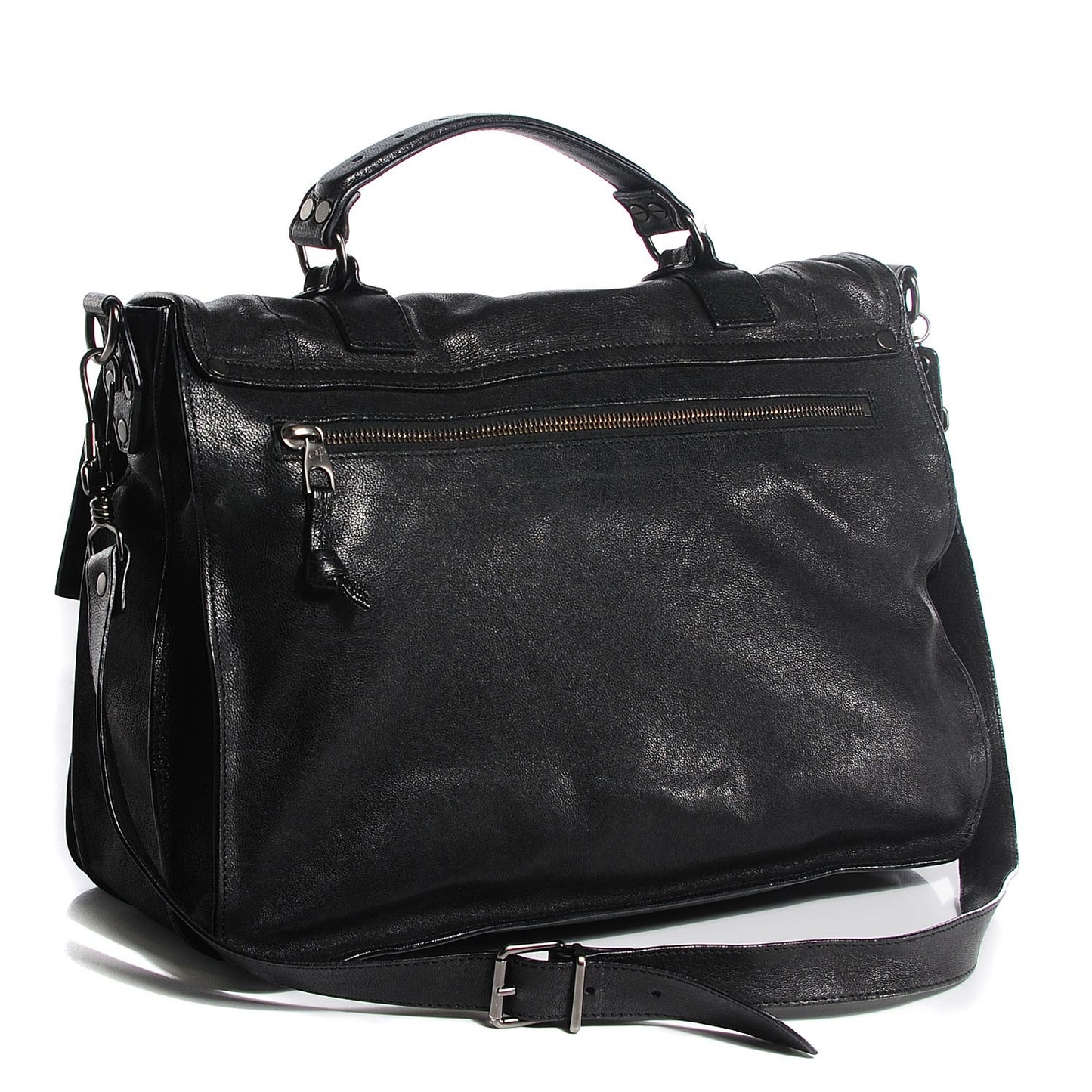 Lambskin Large PS1 Satchel Black