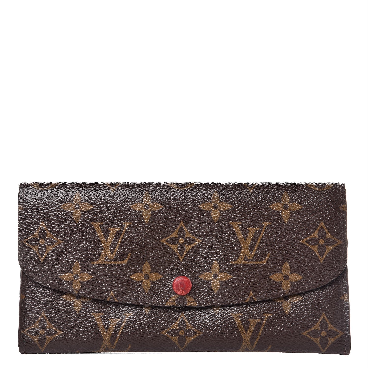 Louis Vuitton Monogram Emilie Wallet Red 1 of 10