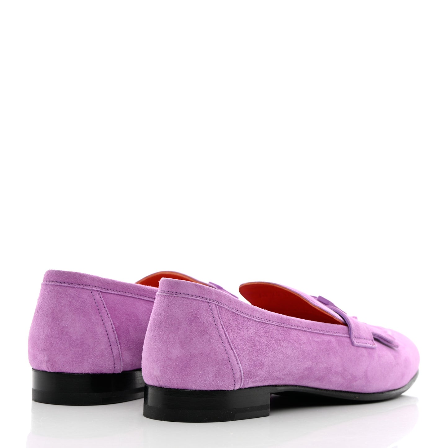Suede Goatskin Womens Royal Loafers 38 Violet Parme