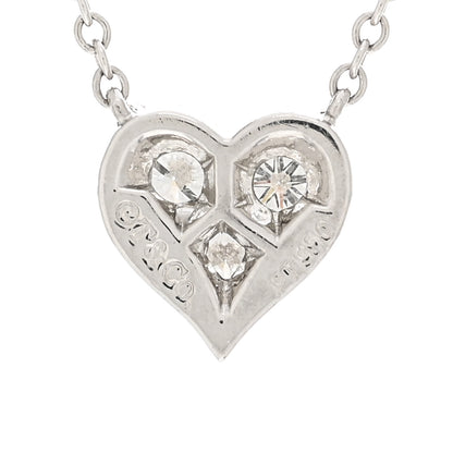 Tiffany Platinum Diamond Heart Pendant Necklace 4 of 4