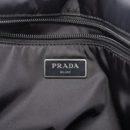 Prada Tessuto Nylon Soft Calf Messenger Militare Black 6 of 9