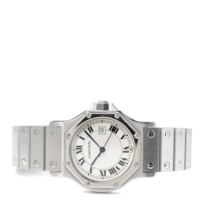 Cartier Stainless Steel 29mm Santos Octagon Automatic Watch 2 of 5
