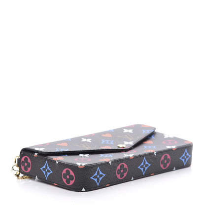 Louis Vuitton Game On Felicie Chain Wallet Black 4 of 13