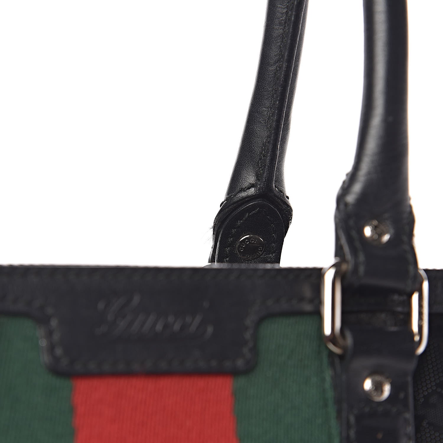 Gucci Imprime Monogram Web 500 Tote Black 11 of 15