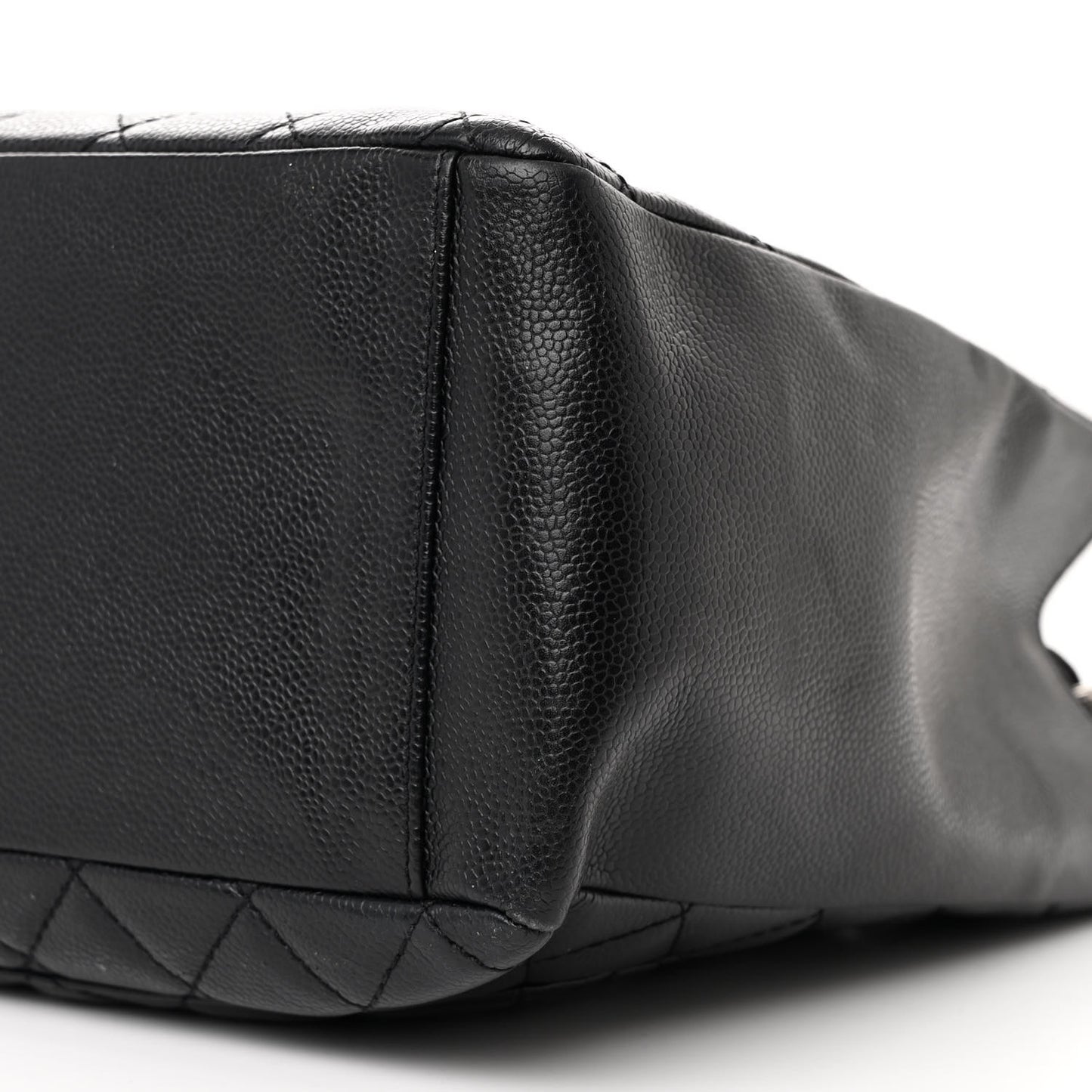 Caviar Quilted Grand Shopping Tote GST Black