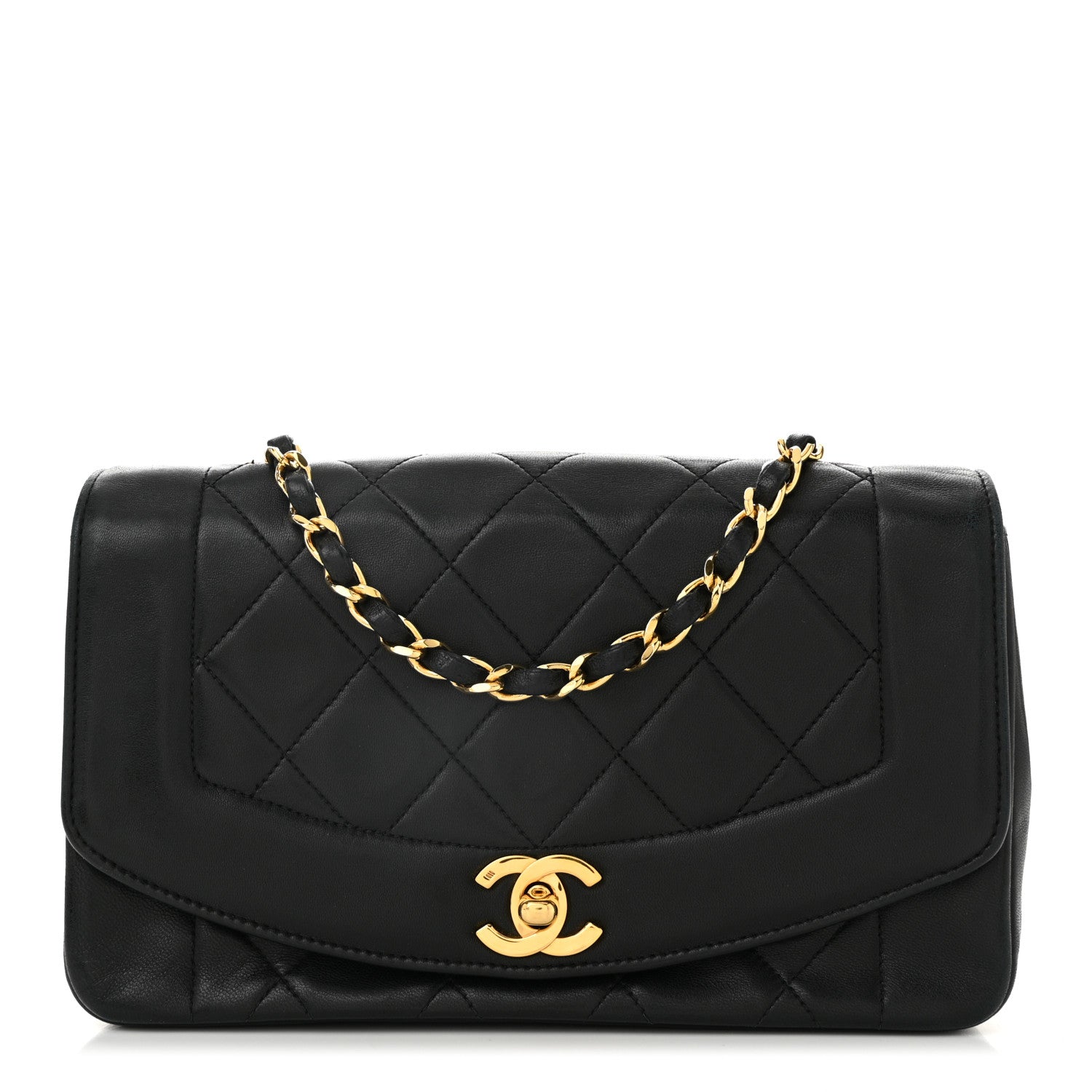 Chanel Lambskin Quilted Small Single Flap Black 1 of 11