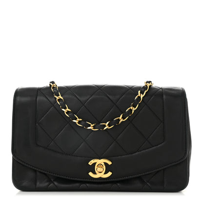Chanel Lambskin Quilted Small Single Flap Black 1 of 11