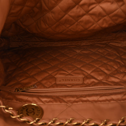 Chanel Shiny Calfskin Quilted Chanel 22 Camel 6 of 14