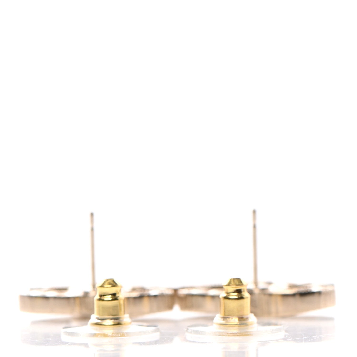 Chanel Pearl CC Earrings Gold 3 of 4