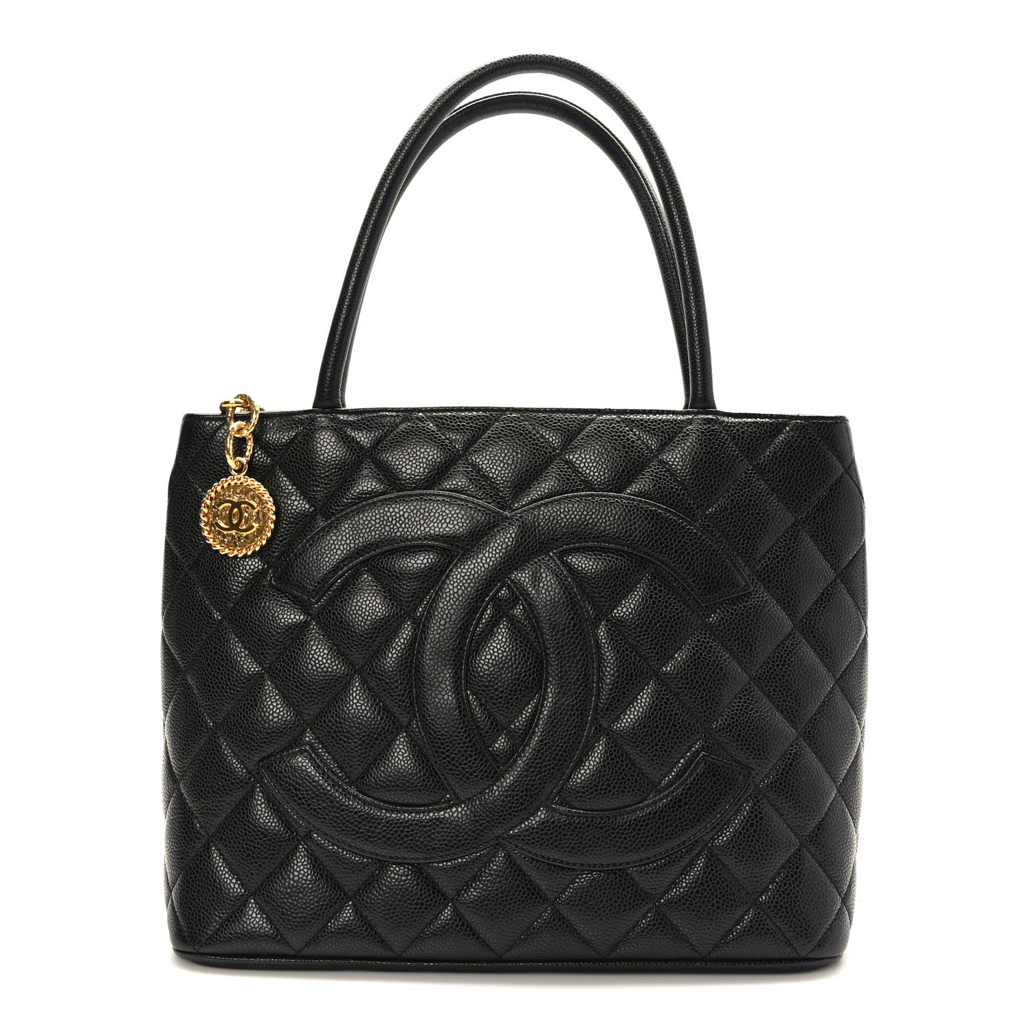 Chanel Caviar Quilted Medallion Tote Black 1 of 9