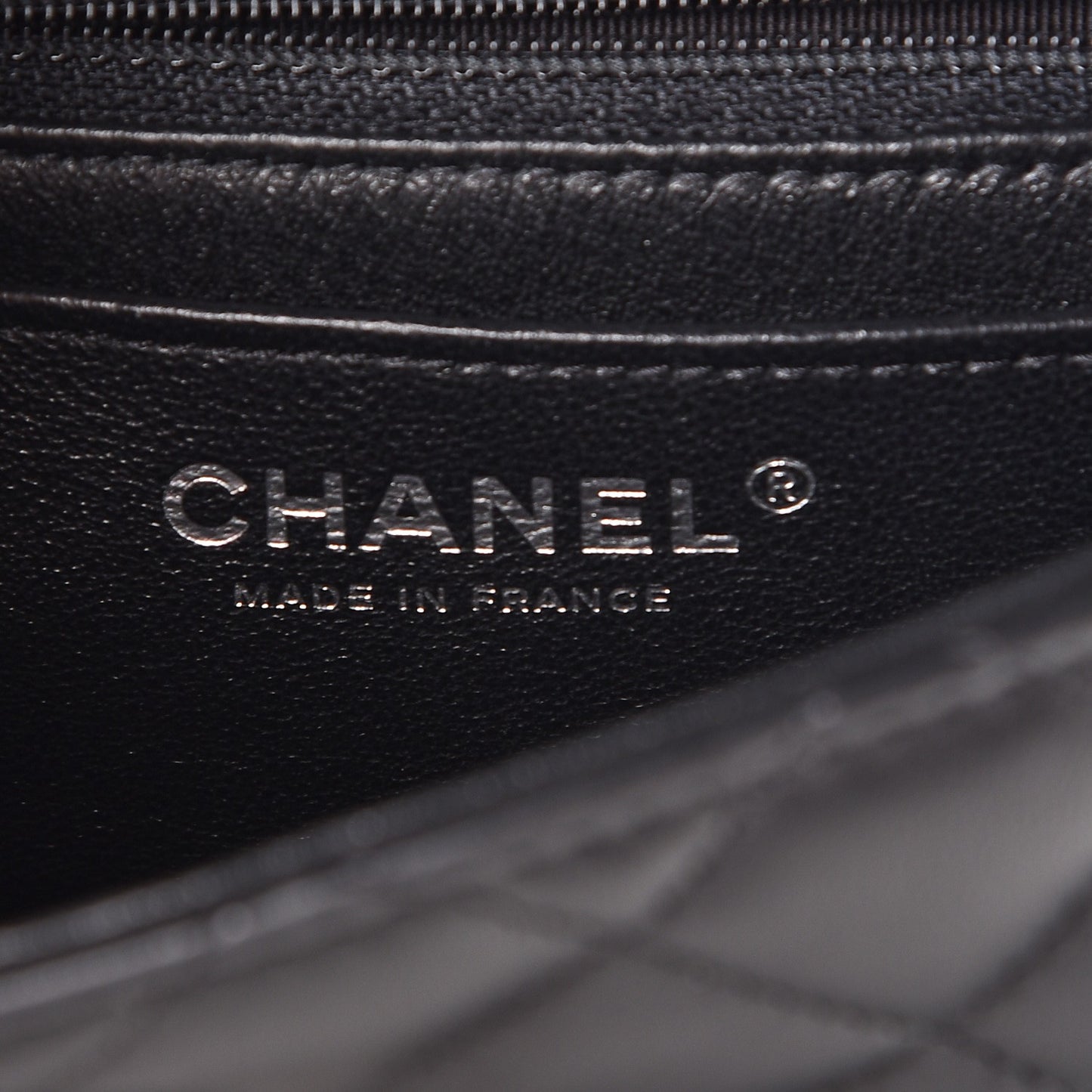 Lambskin Quilted Mini Square Flap Black