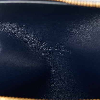 Loro Piana Grained Calfskin L19 Extra Pocket Pouch Navy 6 of 9