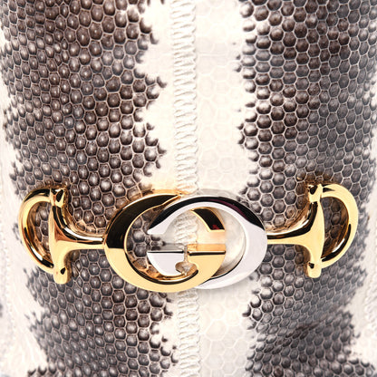 Gucci Snakeskin Mini Zumi Bucket Bag Grey 10 of 10