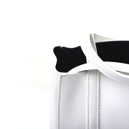 Balenciaga Smooth Calfskin Double Sided XXS Everyday Tote White Light Black 16 of 17