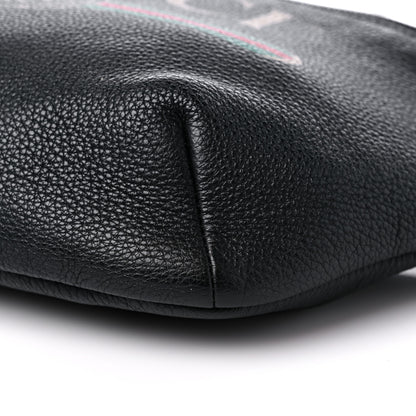 Gucci Grained Calfskin Logo Belt Bag Black 9 of 10